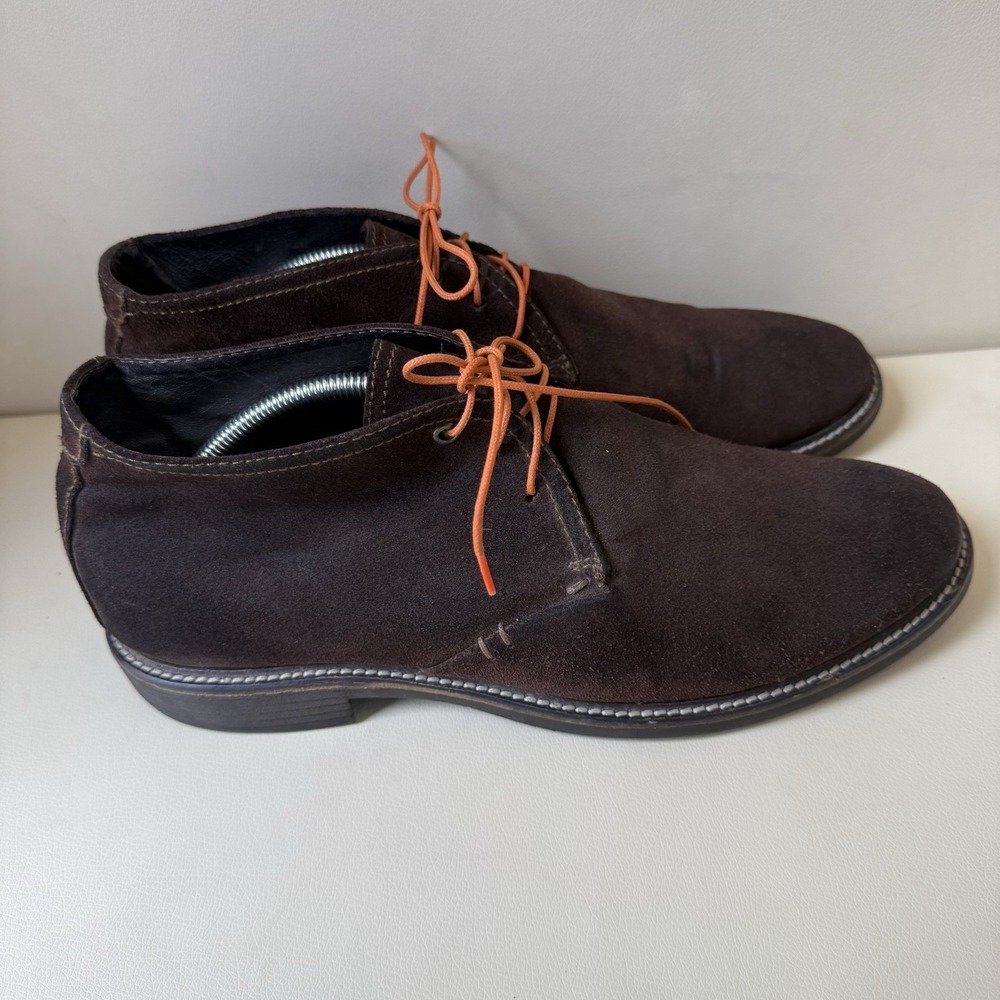 1901 Men's Size 11M Brown Suede Chukka Boots Lace Up Desert Ankle Boots